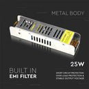 LED Barošanas bloks 12V 25W 2.1A, metāla, IP20, MINI, V-TAC