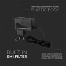 LED Barošanas bloks 12V 18W 1.5A, IP44, plastmasas, vada garums 1m, V-TAC