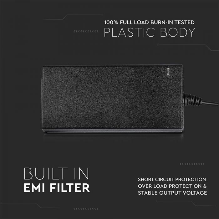 LED Power supply unit 12V 30W 2.5A IP44, plastic, with DC output, 220V, V-TAC