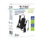 LED toiteallikas 12V 60W 5A, plastist, DC ja 220V väljundiga, IP44, V-TAC