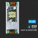 LED Barošanas bloks 12V 60W 5A, V-TAC, metāla, 129x49x31mm, IP20