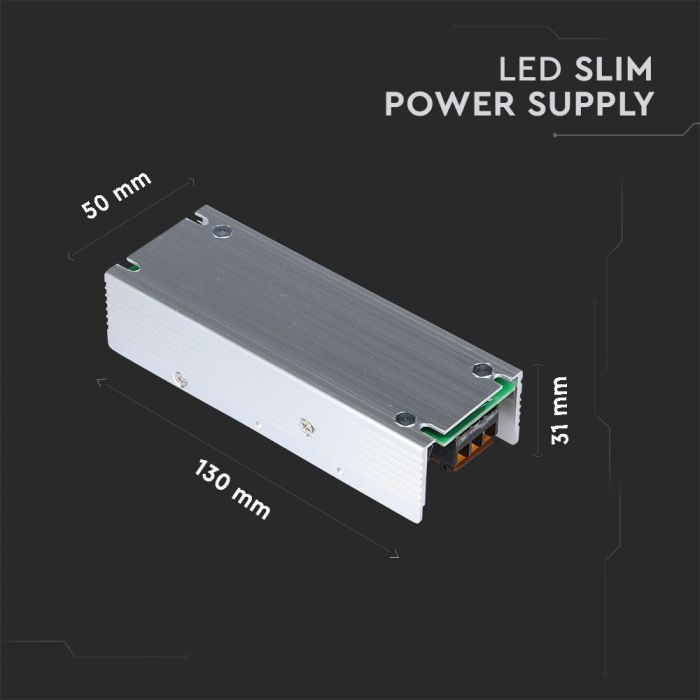LED Power supply unit 12V 60W 5A, V-TAC, metal, IP20