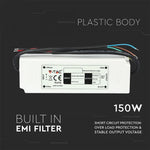 LED-strömförsörjning 12V 150W 12,5A, ABS-plast, IP67, V-TAC