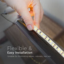 Price for 1m_12W/m (1200Lm/m) 120 LED Tape, SMD2835, V-TAC SAMSUNG, waterproof IP20, 12V, cold white light 6400K