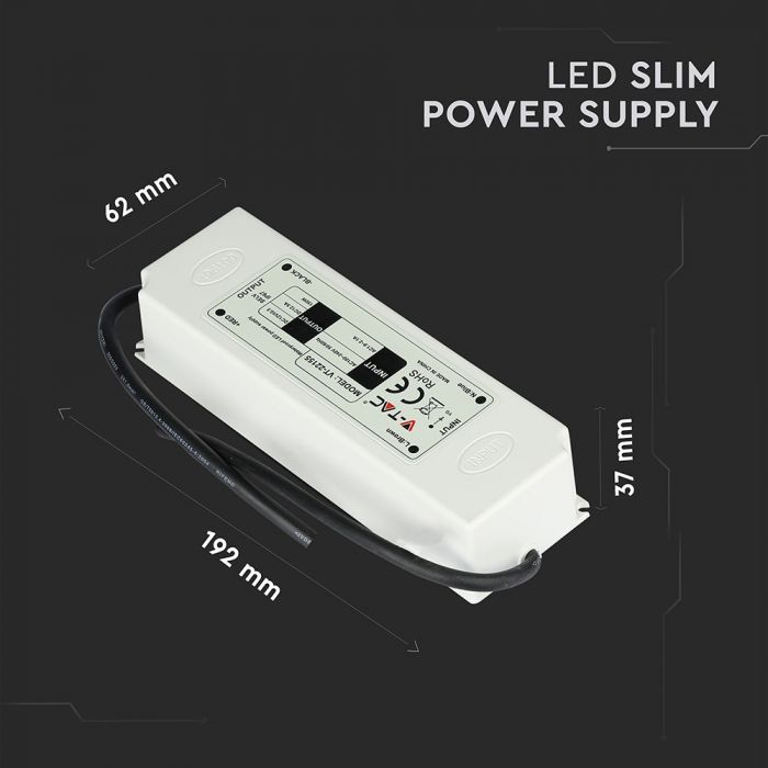 LED Power supply unit 150W V-TAC, IP67, 12V, warranty 5 years, V-TAC