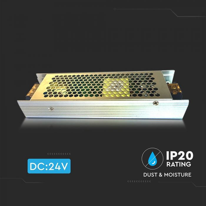 LED toiteallikas 24V 150W 6.5A, metallist, IP20, V-TAC