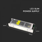 LED Barošanas bloks 24V 150W 6.25A, metāla, IP20,TRIAC, dimmējams, V-TAC