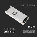 LED-strömförsörjning 12V 350W 30A, metall, IP20, V-TAC