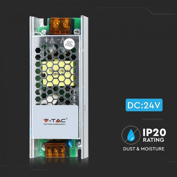 LED Power supply unit 24V 60W 2.5A, V-TAC, metal, IP20