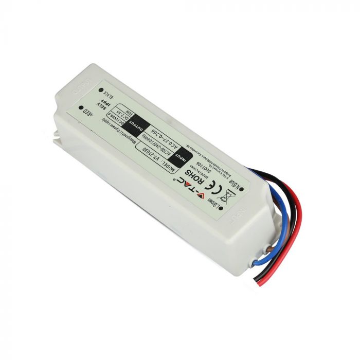 LED barošanas bloks, 12V, 30W, IP67, plastmasas, V-TAC