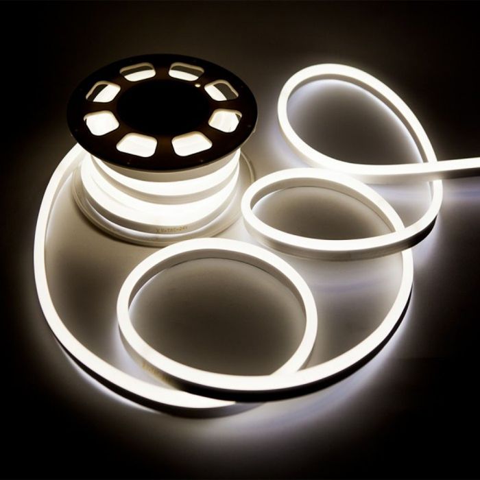 Hind 5m_10W (300Lm) LED 12V Flex neoonlint (10W/m), V-TAC SAMSUNG, SMD2835, IP65 veekindel, jaheda valge valgus 6400K.