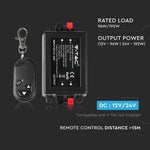 LED ribadimmer kaugjuhtimispuldiga, 8A, 12V, V-TAC