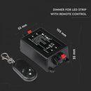 LED strip dimmer with remote control, 8A, 12V, V-TAC