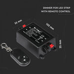 LED ribadimmer kaugjuhtimispuldiga, 8A, 12V, V-TAC