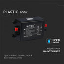 LED strip dimmer with remote control, 8A, 12V, V-TAC