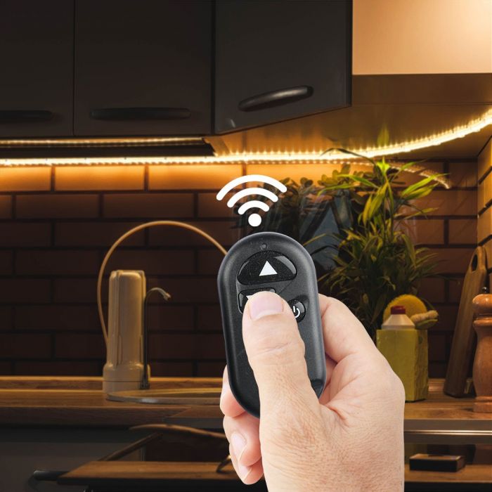 LED strip dimmer with remote control, 8A, 12V, V-TAC