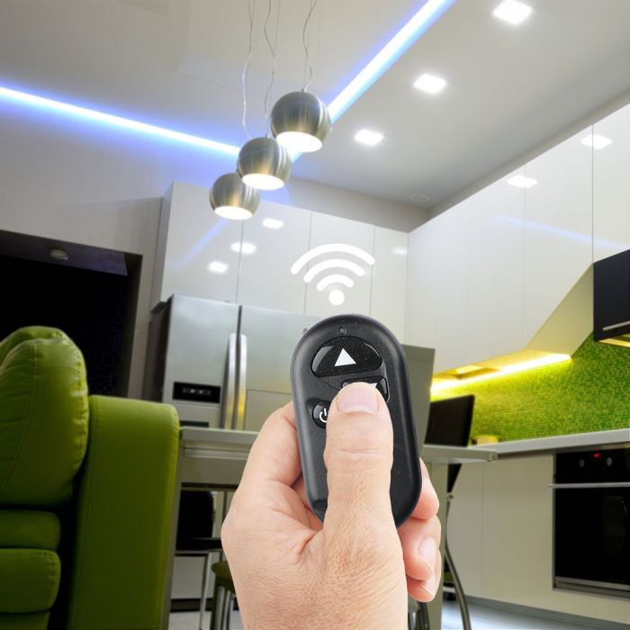 LED strip dimmer with remote control, 8A, 12V, V-TAC