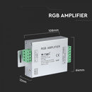 12A 144W LED strip RGB color amplifier, V-TAC