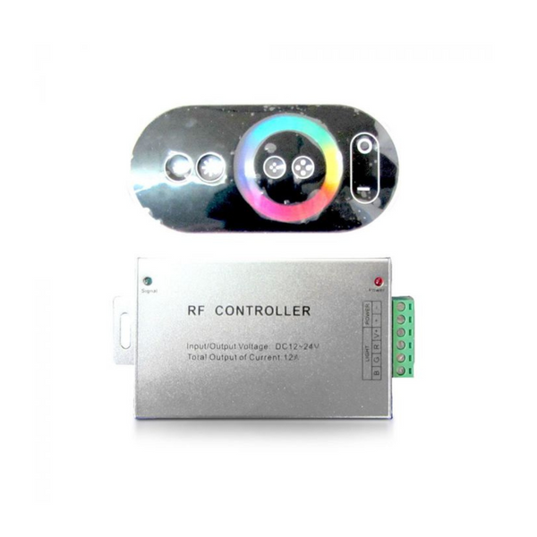 LED lentes skārienjūtīgs kontrolieris ar tālvadības pulti, RF frekvence, V-TAC