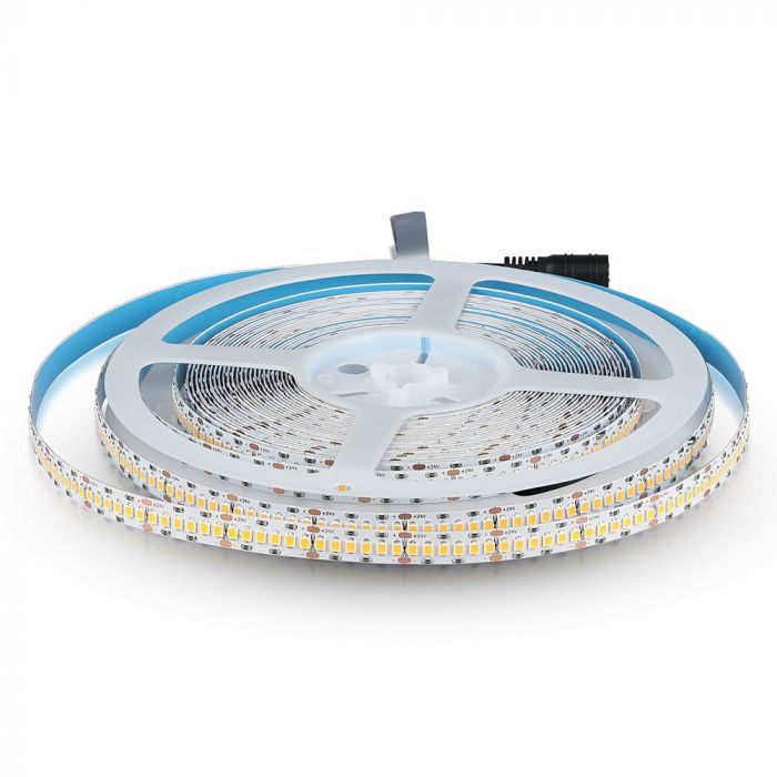 1 m LED lente 18W/m (1500lm), 24V, 240 LED/m Samsung, CRI>95, IP20, 10 mm, neitrāli balta 4000K