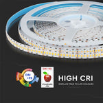 1 m LED lente 18W/m (1500lm), 24V, 240 LED/m Samsung, CRI>95, IP20, 10 mm, neitrāli balta 4000K