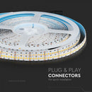 Cena par 1m_18W/m(1500Lm/m) 240 LED Lente, SMD2835, V-TAC SAMSUNG, CRI>95, IP20, 24V, auksti balta gaisma 6400K