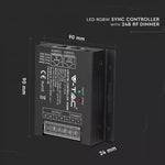 LED RGBW ribakontroller, 24 nuppu, RF signaal, 24A 288W, V-TAC
