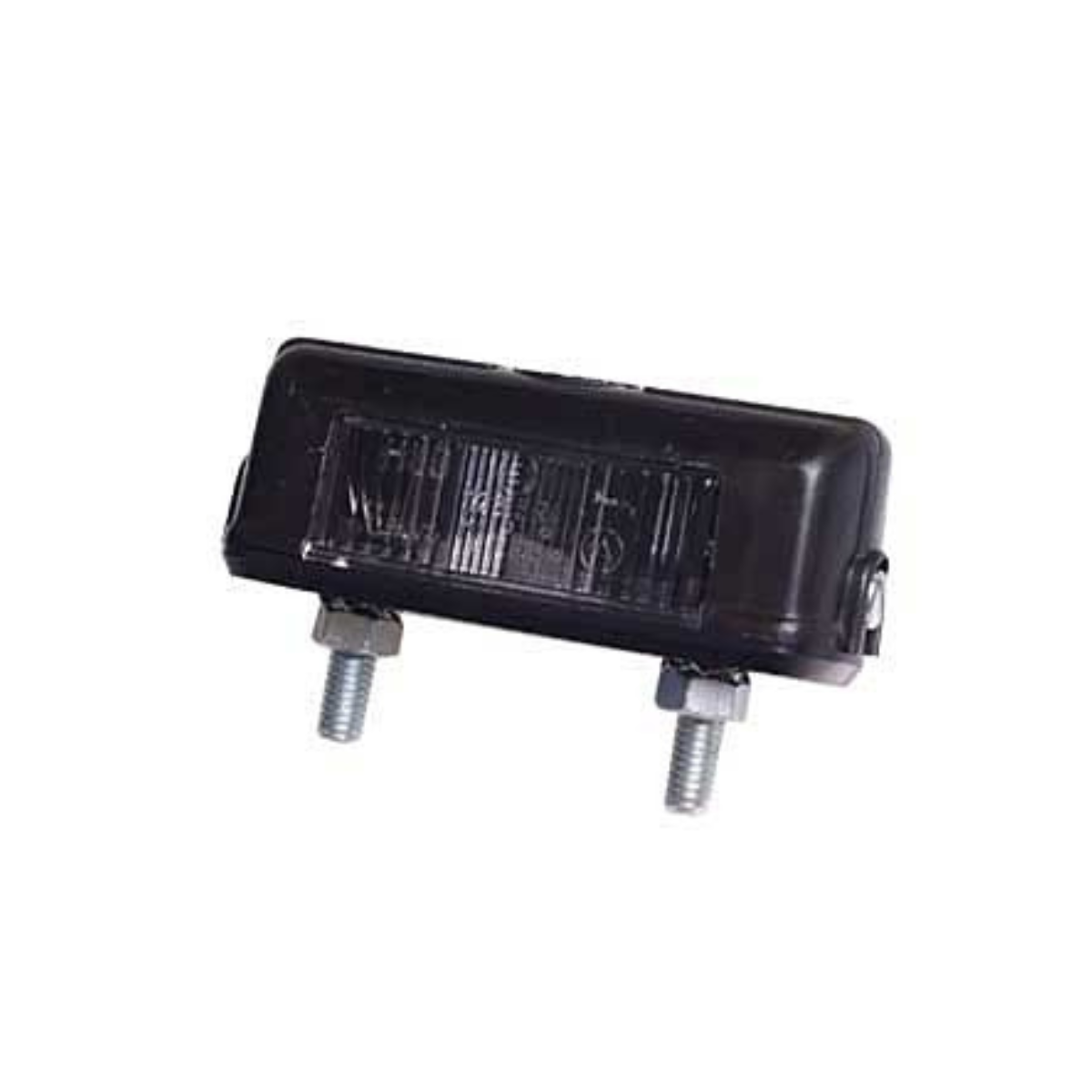 Number plate light, black, SV8.5, 80x28x31mm