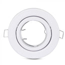 GU10 recessed frame/fixture, round, Ø99X31mm, recessed. Dimm. Ø75mm, white, V-TAC