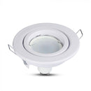 GU10 recessed frame/fixture, round, Ø99X31mm, recessed. Dimm. Ø75mm, white, V-TAC