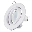 GU10 recessed frame/fixture, round, Ø99X31mm, recessed. Dimm. Ø75mm, white, V-TAC