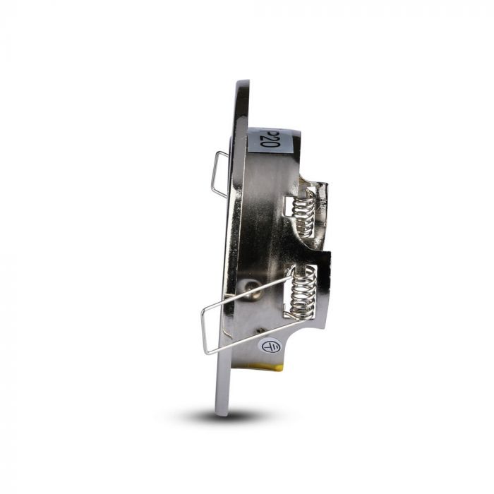 GU10 iebūvējams karkass/armatūra, apaļas formas, Ø99X31mm, iebūv. Izm. Ø75mm,  satīna niķelis, V-TAC