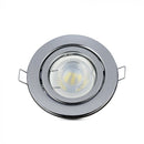GU10 recessed frame/fixture, round, Ø99X31mm, recessed. Dimm. Ø75mm, chrome-plated, V-TAC