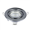 GU10 recessed frame/fixture, round, Ø99X31mm, recessed. Dimm. Ø75mm, chrome-plated, V-TAC