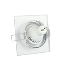 GU10 recessed frame/fixture, square, 99X99x31mm, recessed. Size: 5 mm Ø75mm, white, V-TAC