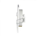 GU10 recessed frame/fixture, square, 99X99x31mm, recessed. Size: 5 mm Ø75mm, white, V-TAC