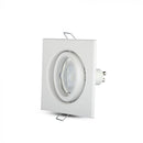 GU10 recessed frame/fixture, square, 99X99x31mm, recessed. Size: 5 mm Ø75mm, white, V-TAC