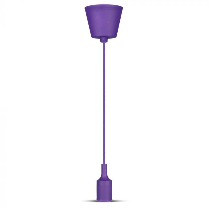 Violeta E27 spuldzes patrona ar vadu un savienojumu pie griestiem, V-TAC