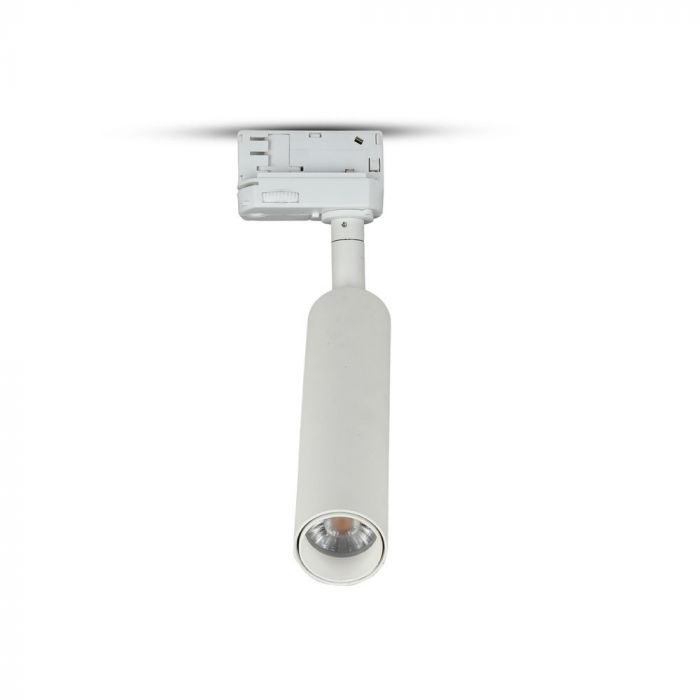 7W(420Lm) LED COB sliežu prožektors, V-TAC SAMSUNG CHIP, IP20, garantija 5 gadi, silti balta gaisma 3000K