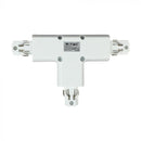 Alumīnija sliedes savienojums, 4core (ceļu) sliedēm, balts, V-TAC