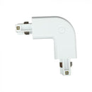 Alumīnija sliedes L stūra savienojums 4core (ceļu) sliedēm, balts, V-TAC