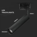 PARAUGA REDESIGN_7W(420Lm) LED COB трековый прожектор, V-TAC SAMSUNG CHIP, IP20, 5 лет гарантии, холодный белый свет 5000K