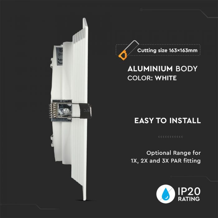 AR111 Recessed Frame/Fix, White, V-TAC