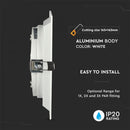 AR111 Recessed Frame/Fix, White, V-TAC