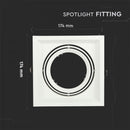 AR111 Recessed Frame/Fix, White, V-TAC