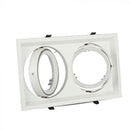 AR111 recessed frame/fixture for 2 bulbs, white, V-TAC