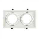 AR111 recessed frame/fixture for 2 bulbs, white, V-TAC