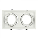 AR111 recessed frame/fixture for 2 bulbs, white, V-TAC