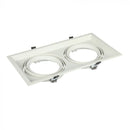 AR111 recessed frame/fixture for 2 bulbs, white, V-TAC
