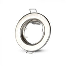 GU10/GU5.3 iebūvējams karkass/armatūra, 2 gab. komplekts, apaļas formas, satīna niķelis, V-TAC